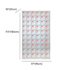 Modern Steel Lockers , Base Included, 50