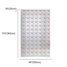 Modern Steel Lockers , Base Included, 50