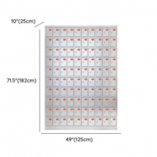 Modern Steel Lockers , Base Included, 50