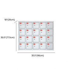 Modern Steel Lockers , Base Included, 50