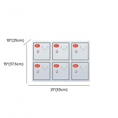 Modern Steel Lockers , Base Included, 50