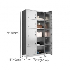 Commercial Locker with 4 Compartments Shoe Storage, Ventilated Door and Lock