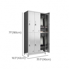 Commercial Locker with 4 Compartments Shoe Storage, Ventilated Door and Lock