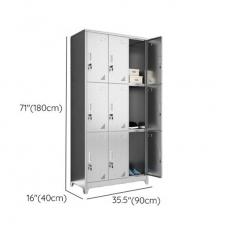 Commercial Locker with 4 Compartments Shoe Storage, Ventilated Door and Lock