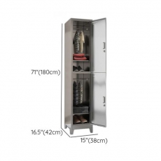 Commercial Locker with 4 Compartments Shoe Storage, Ventilated Door and Lock