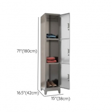 Commercial Locker with 4 Compartments Shoe Storage, Ventilated Door and Lock
