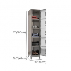 Commercial Locker with 4 Compartments Shoe Storage, Ventilated Door and Lock