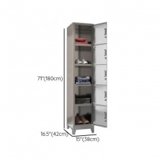 Stainless Locker ,2-Wide Compartments, Locker Base, 2 Doors