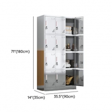 Commercial Locker with Shoe Storage, Ventilated Door and 9 Compartments