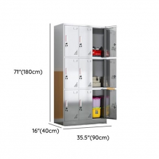 Commercial Locker with Shoe Storage, Ventilated Door and 9 Compartments