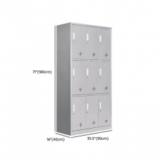 Commercial Locker with Shoe Storage, Ventilated Door and 9 Compartments