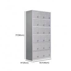 Commercial Locker with Shoe Storage, Ventilated Door and 9 Compartments