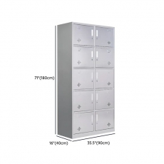 Commercial Locker with Shoe Storage, Ventilated Door and 9 Compartments