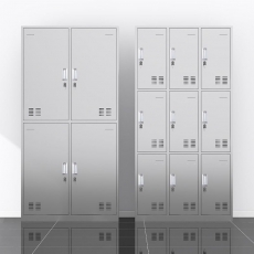 Commercial Locker with Shoe Storage, Ventilated Door and 9 Compartments