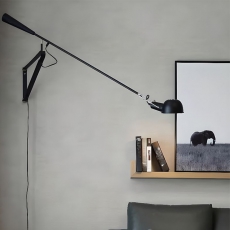 Metal Long Arm Wall Lamp