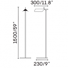 Painted Press Fused Aluminum Floor  Lamp