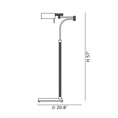 Pivot Swing Arm Floor  Lamp