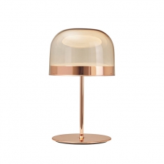 Mushroom Glass LED Metal Table Lamp