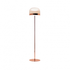 Mushroom Glass LED Metal Floor Lamp