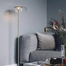 Glass LED Floor Lamp