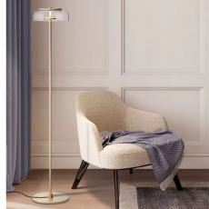 Glass LED Floor Lamp