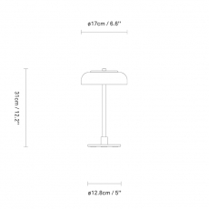 Glass LED Table Lamp